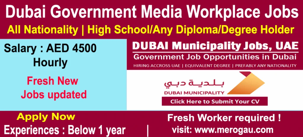 Dubai Government Media Workplace Jobs For Researcher Jobs in United Arab Emirates 2022, Online apply with free visa and ticket (Latest New Job Updated).